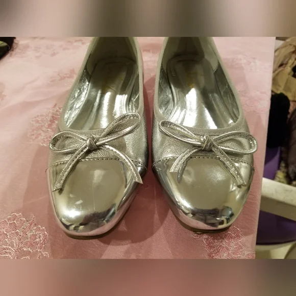 Silver Ballerina Flats - Picture 4 of 4